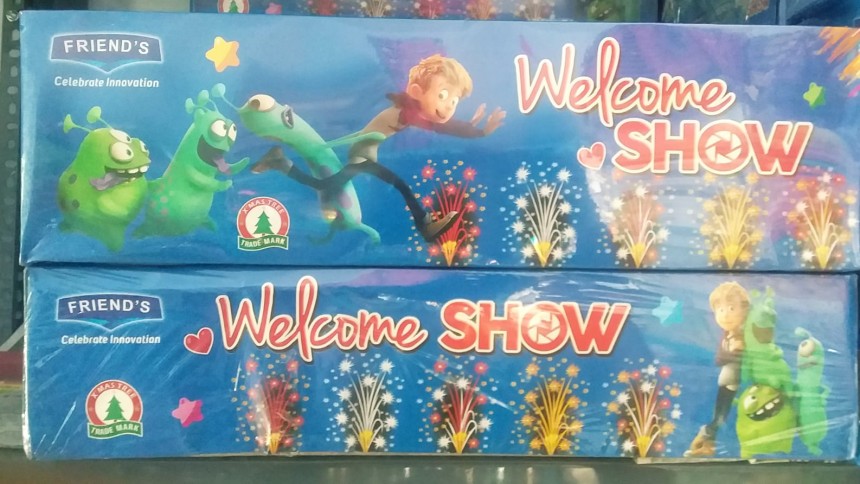 Srimeenakshi Crackers Welcome Show Fountain 5pcs Flower Pots Crackers